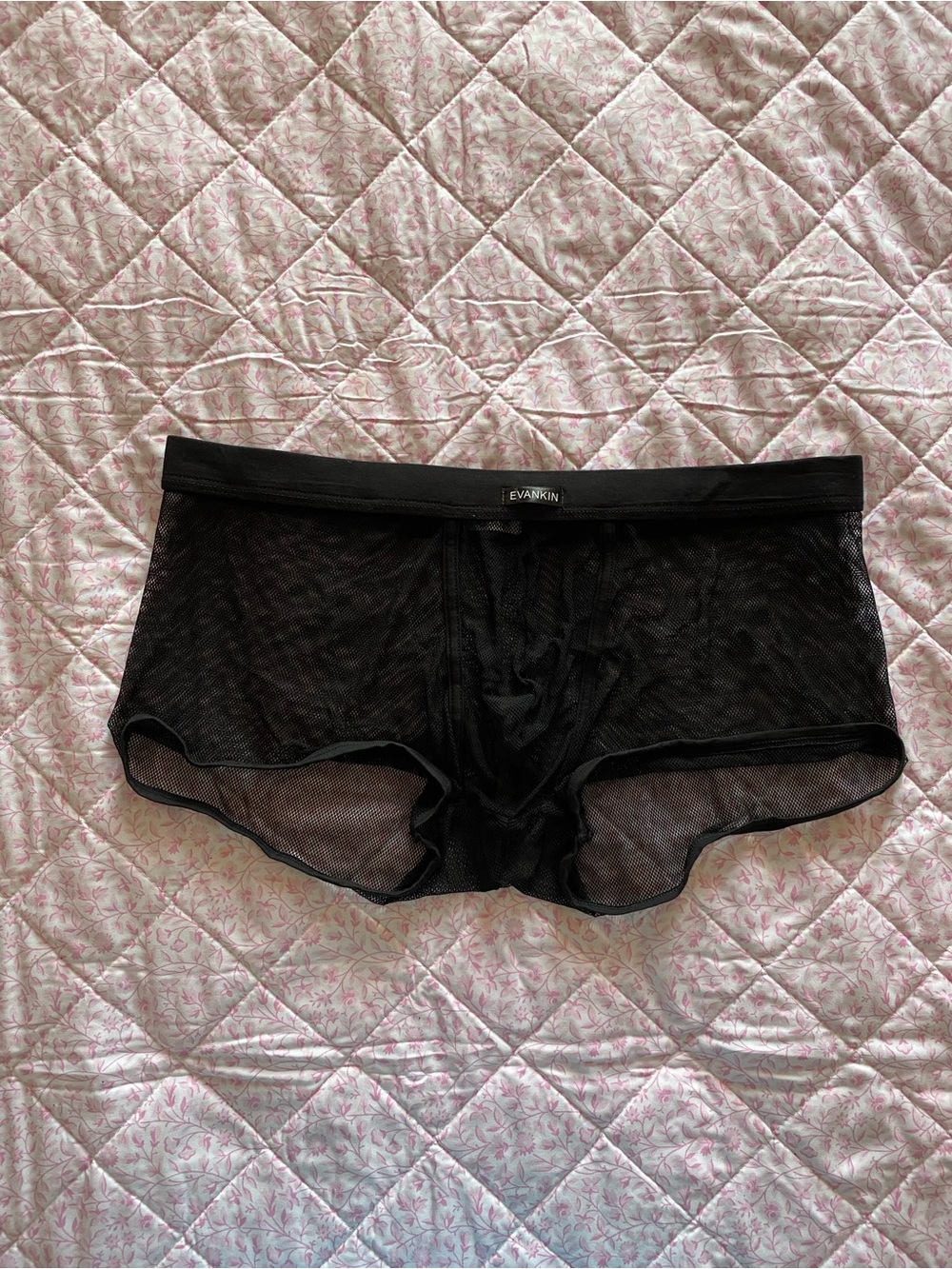Men's EVANKIN Sheer Mesh Trunk – Black